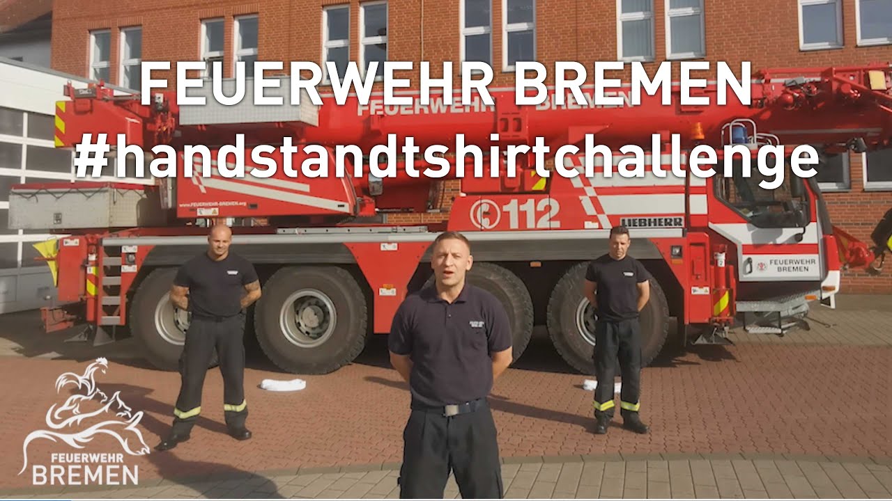Handstand-T-Shirt-Challenge der FEUERWEHR BREMEN