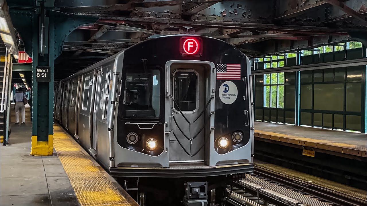 IND Culver x BMT Brighton: NIS (B) and Lcl (F)(Q) Train Action @ West 8th Street