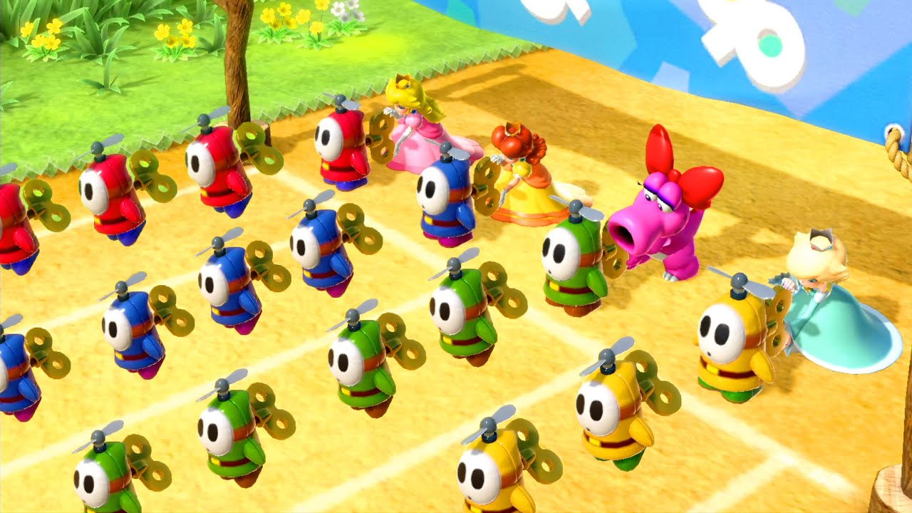 Mario Party Superstars Yoshi's Tropical Island Peach Vs Rosalina Vs Rivals Players