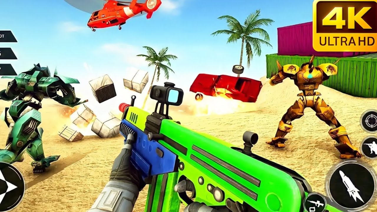 Ultimate Blood House Battle 💥 FPS Robot Shooting Career Mode Gameplay (Level 1–10)