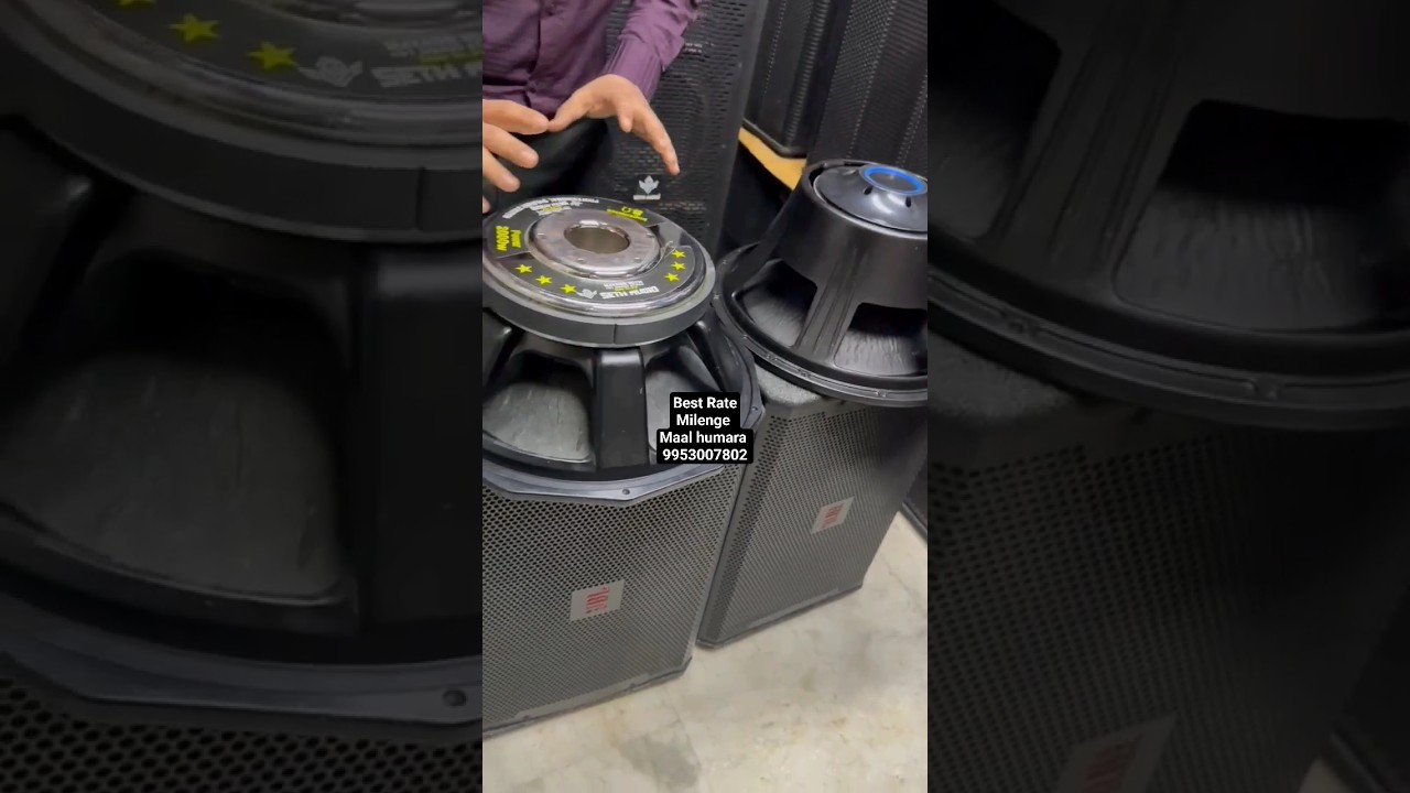 Dj speaker : Wholesale Market :Seth audio 9953007802: Mayank Seth : shop no 619 #djsystem #speaker