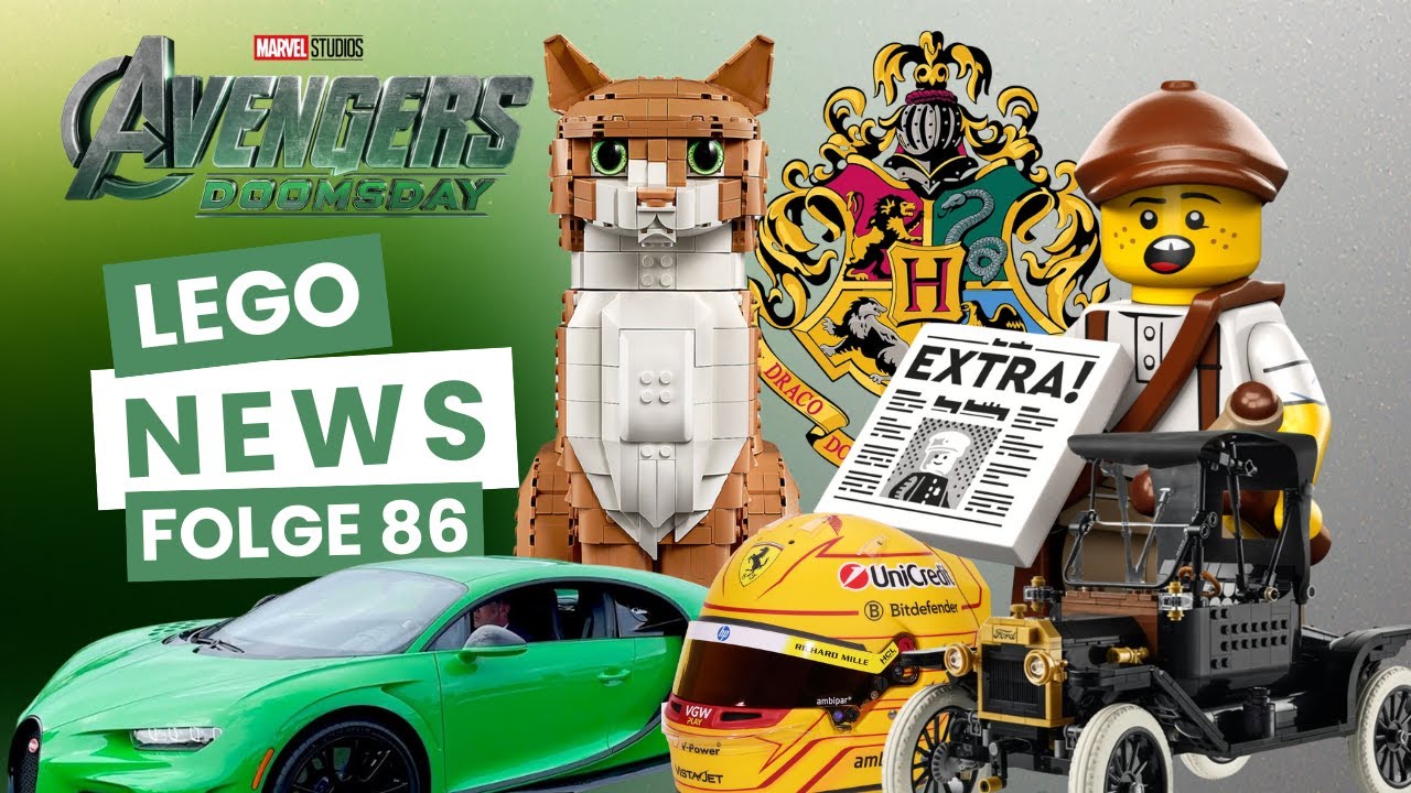 Deine LEGO News (Folge 86): Katzen, Helme, Model T, Supercars, Harry Potter und Doomsday
