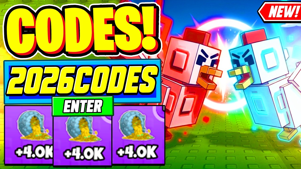 ⚠️Новые⚠️ ВСЕ РАБОЧИЕ КОДЫ для Grow a Chicken Fighter 2026 &mdash; Коды для Roblox Grow a Chicken Fight...