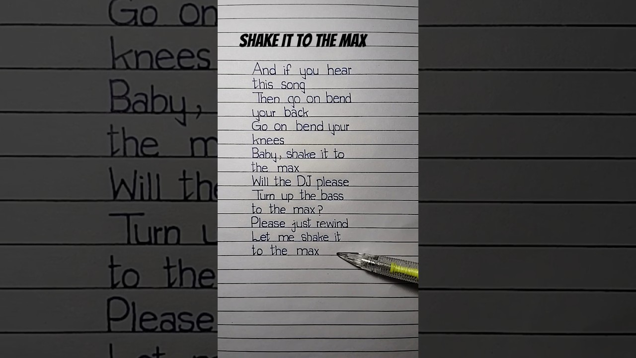 Shake It to the Max (FLY) - Lyrics #shakeittothemax #lyrics