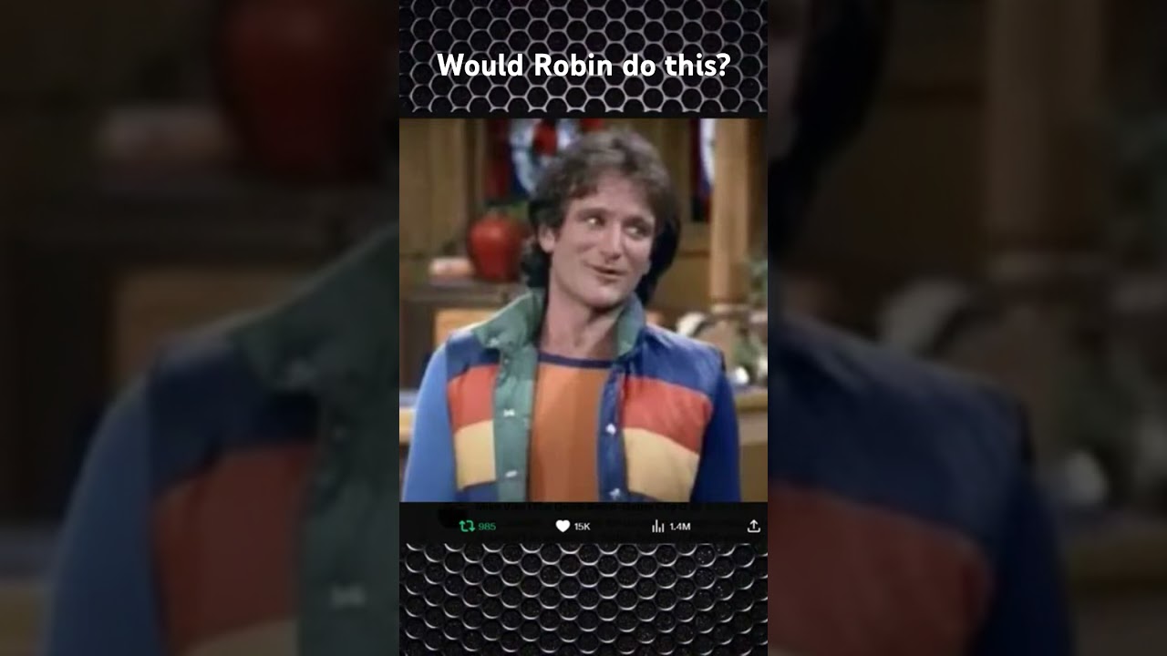 Robin Williams behind the scenes from Mork & Mindy! 