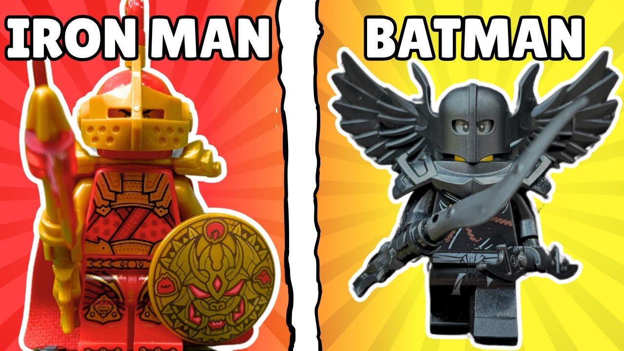 Я превратил ВСЕХ супергероев в минифигурки LEGO Fantasy!