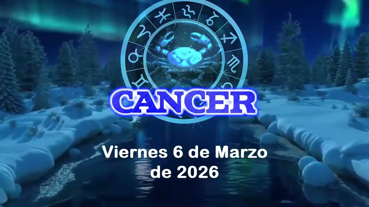 ♋ Cáncer 🌊 Lectura de hoy viernes 6 de marzo de 2026 | Lo que nadie te dijo