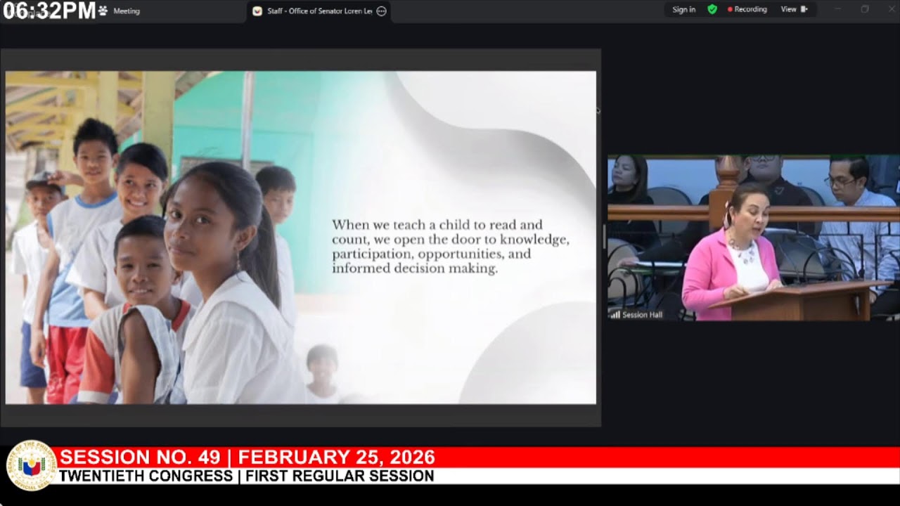 LIVE | Senate holds plenary session (February 25, 2026)