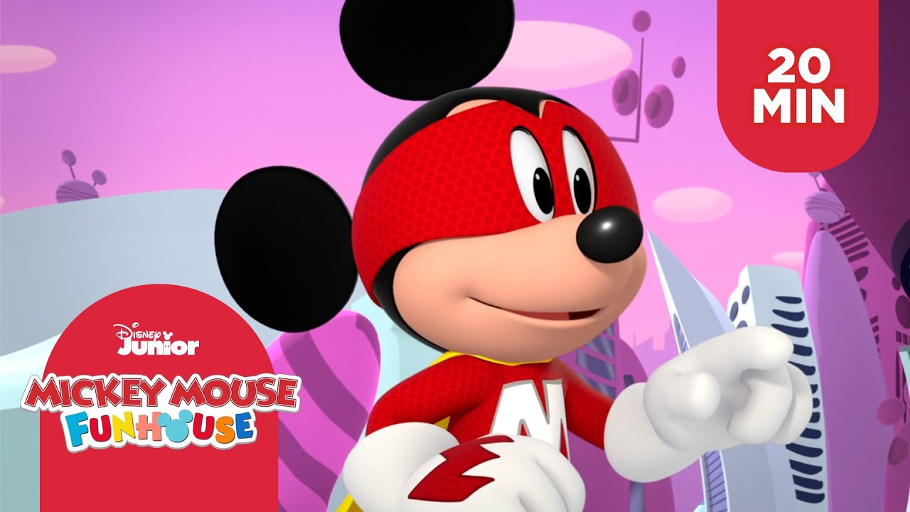Jogue como super-heróis com Mickey e seus amigos! | Compilado de 20 minutos | Mickey Mouse Funhouse