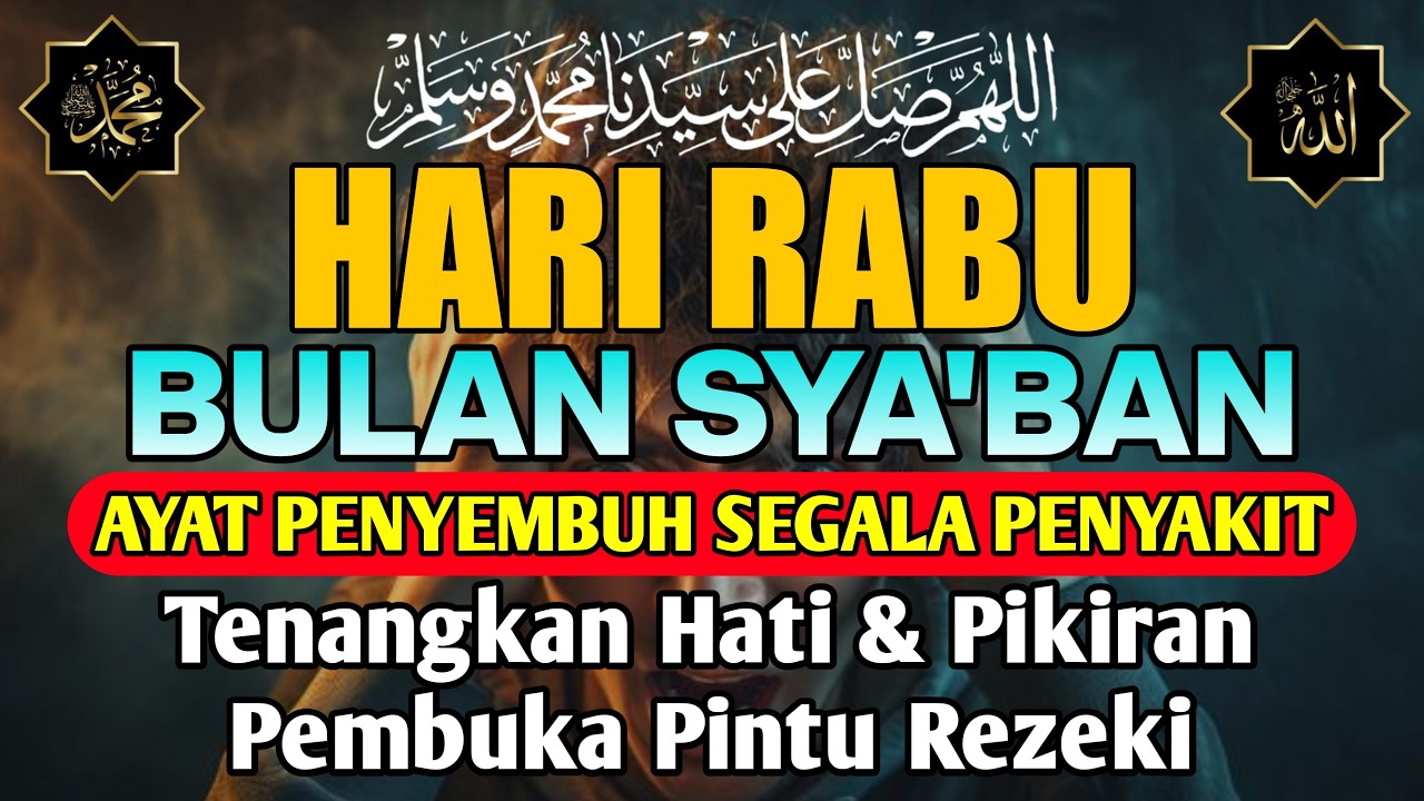 BULAN SYA'BAN , DOA PENYEMBUH SEGALA PENYAKIT, INSYAALLAH SAKIT DITUBUHMU SEMBUH