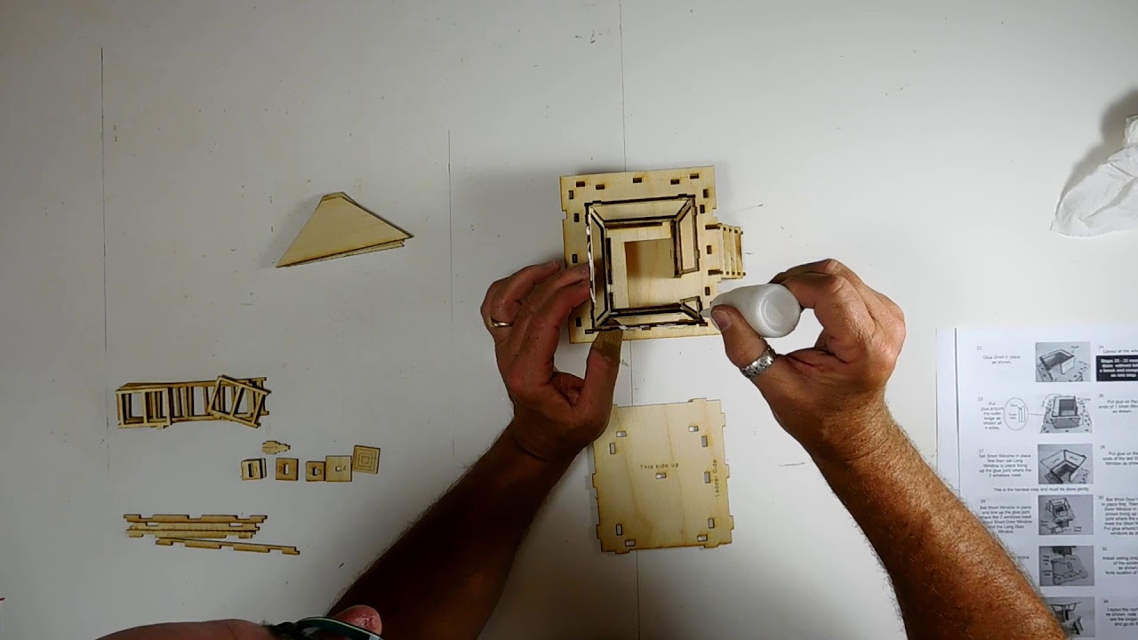 Lifeguard Tower Wood Model Kit Assembly Video LazerModels