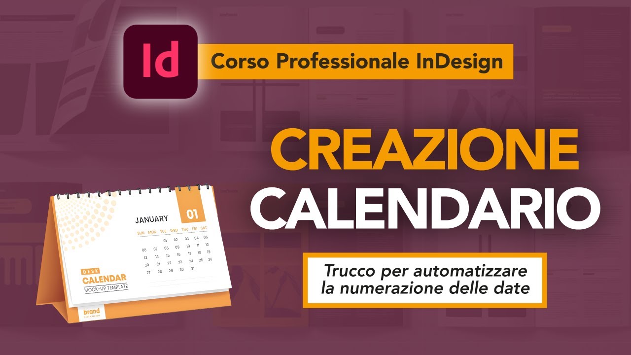 Creazione di un calendario con Adobe Indesign