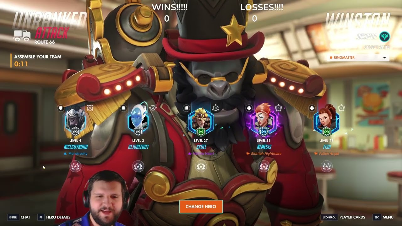 Bottom 500 Winston Gamplay | Overwatch 2
