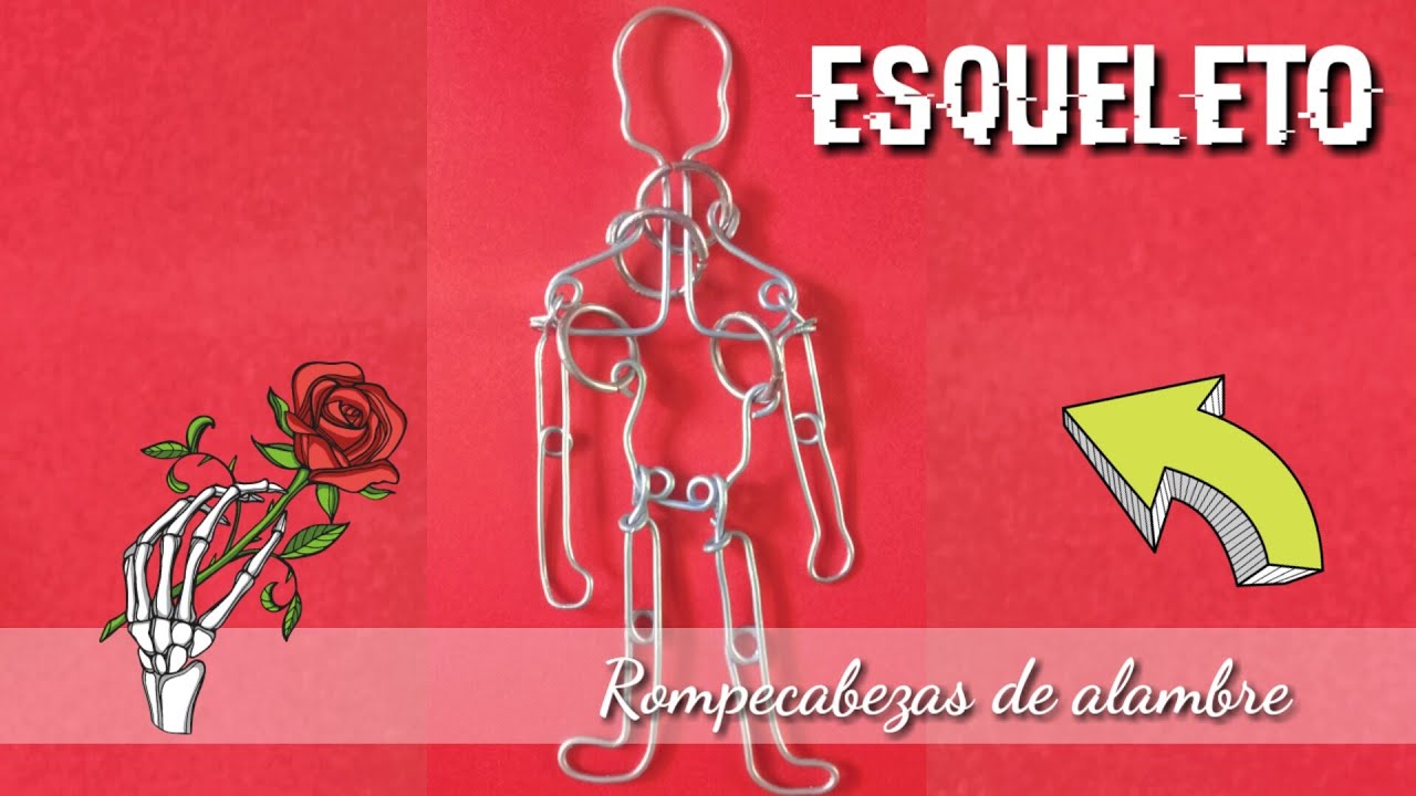 EL ESQUELETO (ROMPECABEZAS DE ALAMBRE) - SOLUCIÓN | ARTESANÍAS EN METAL