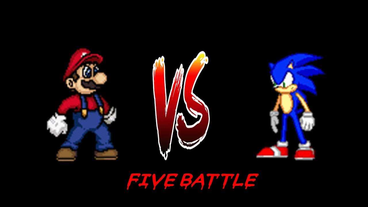 Mugen : Mario Vs Sonic (Five Battle) (Request)
