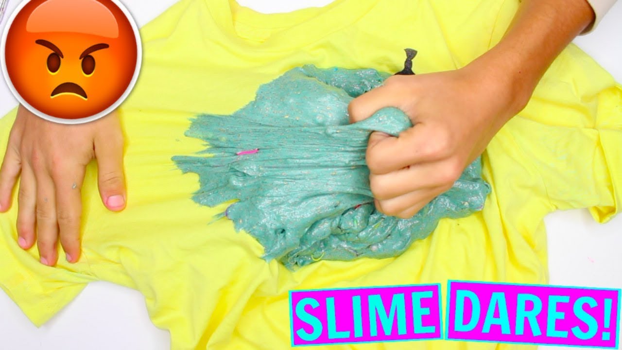 EXTREME SLIME DARES! Slime challenges! *GONE WRONG*