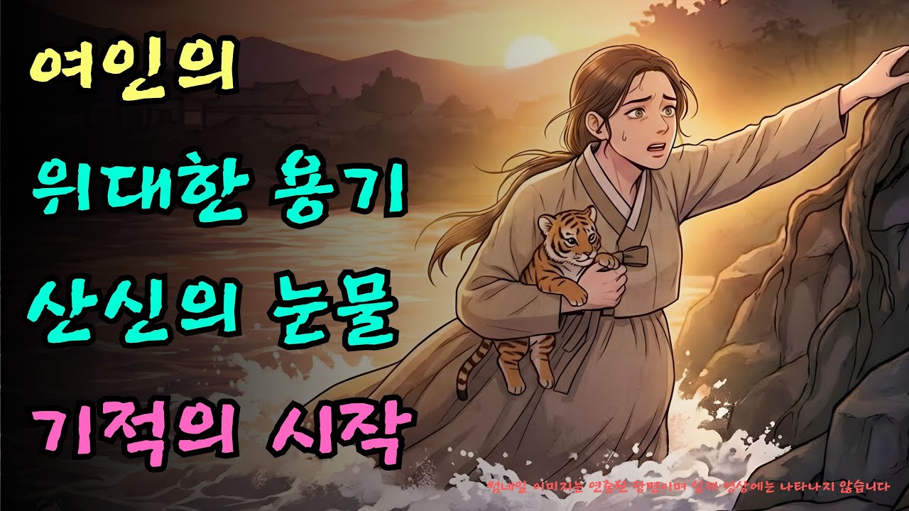 잠자기전 듣는 옛날이야기(중간광고없음) |만삭의 몸으로 호랑이를 구한 여인이 받은 신비로운 보은| 야담 | 설화 ㅣ전설 | 오디오북 | 민담