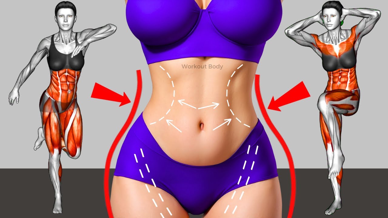 🔥30-MINUTE Exercise to Lose Belly Fat & Get a Slim Waist🔥30-Exercises to Shrink Stomach Fat Fast