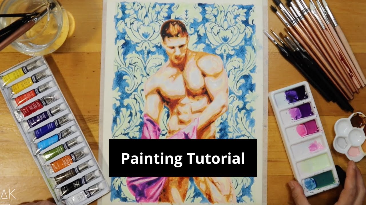 Painting Tutorial Time lapse Episode (117) #watercolorpainting #zakpopart