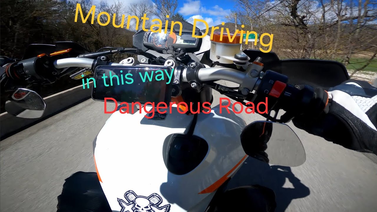 Mountain Driving with KTM 990 SMR / Dangerous Road