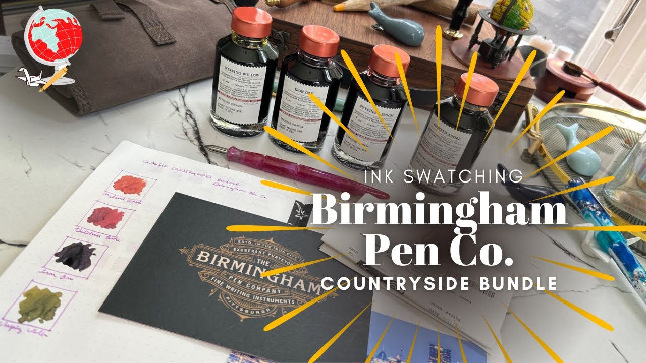 Birmingham Pen Company - Countryside Ink Bundle (Ink Swatching)