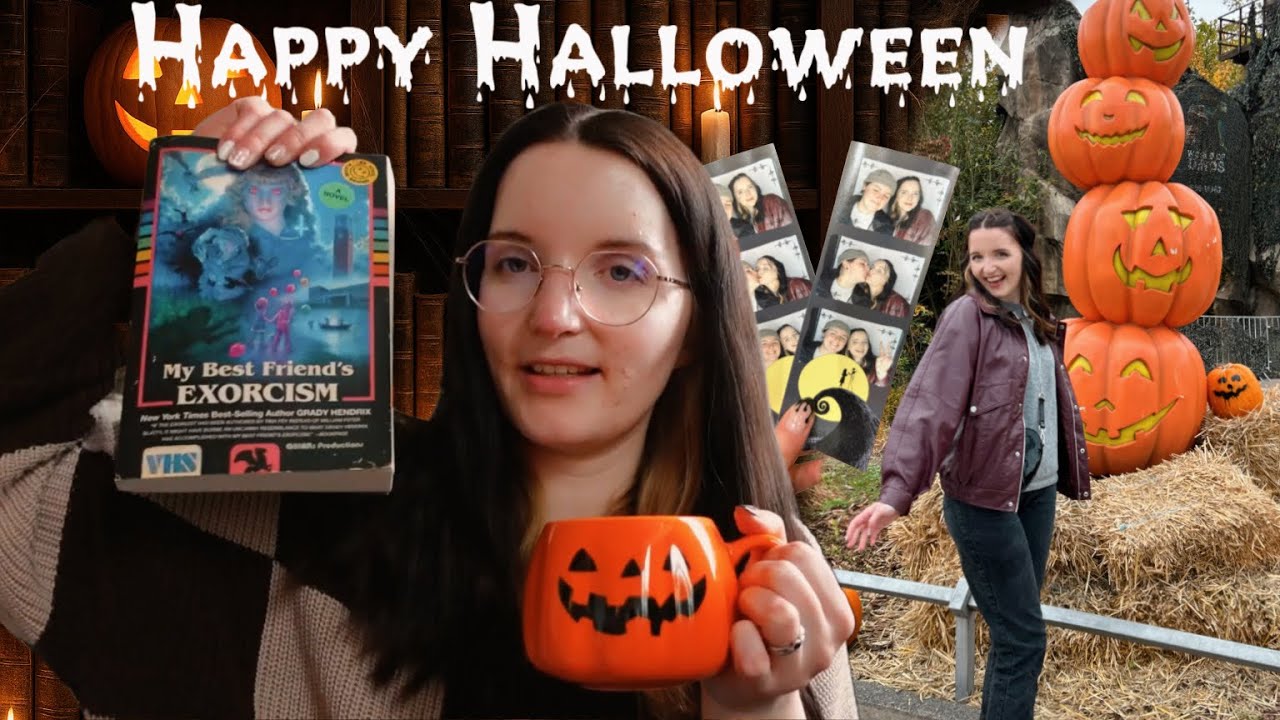 Horror Festival & 24h spooky readathon🎃 | Halloween Vlog 