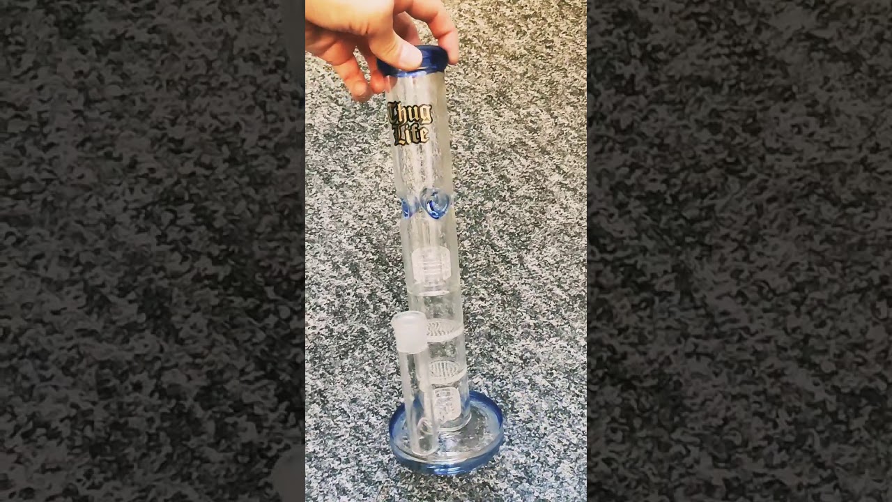 Thug Life Quatro bong blue glass