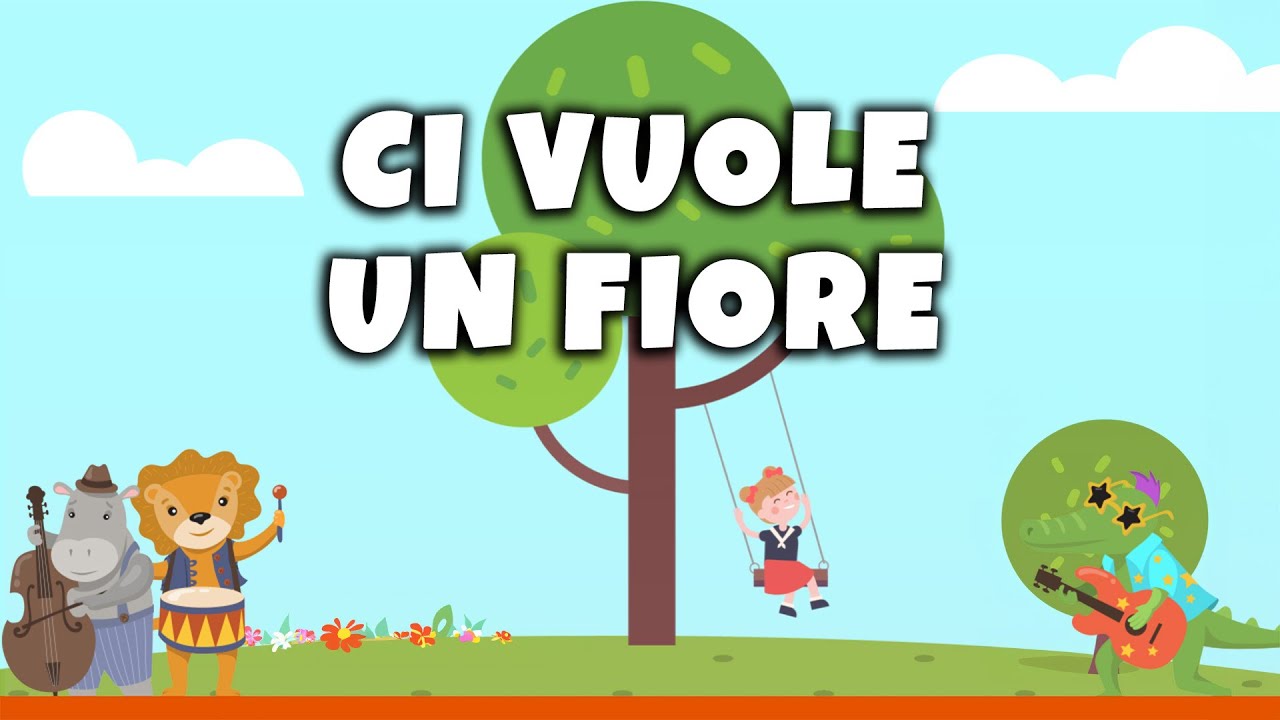 CI VUOLE UN FIORE - Canzone per bambini (Karaoke con testo)