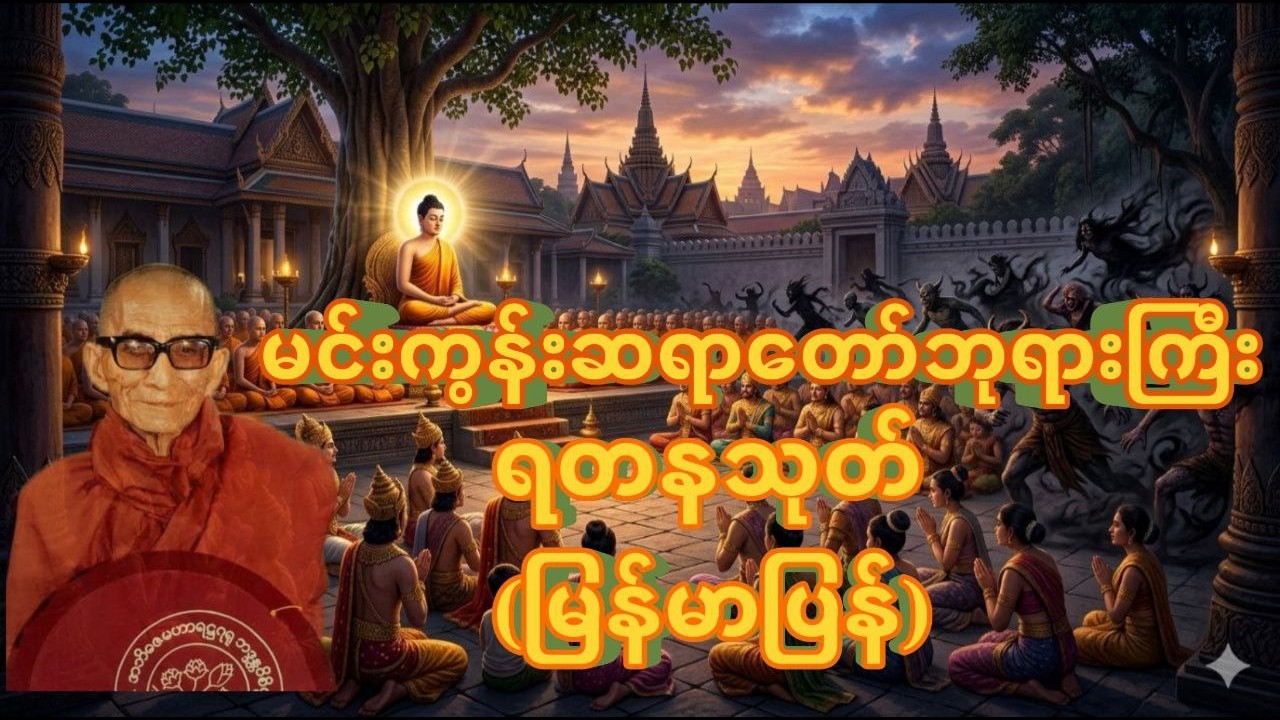ဗုဒ္ဓဘာသာဝင်တိုင်းနာယူမှတ်သားသင့်သည့် ပရိတ်ကြီး (၁၁)သုတ် (ပါဠိ+မြန်မာပြန်)#မင်းကွန်းဆရာတော်ဘုရားကြီး