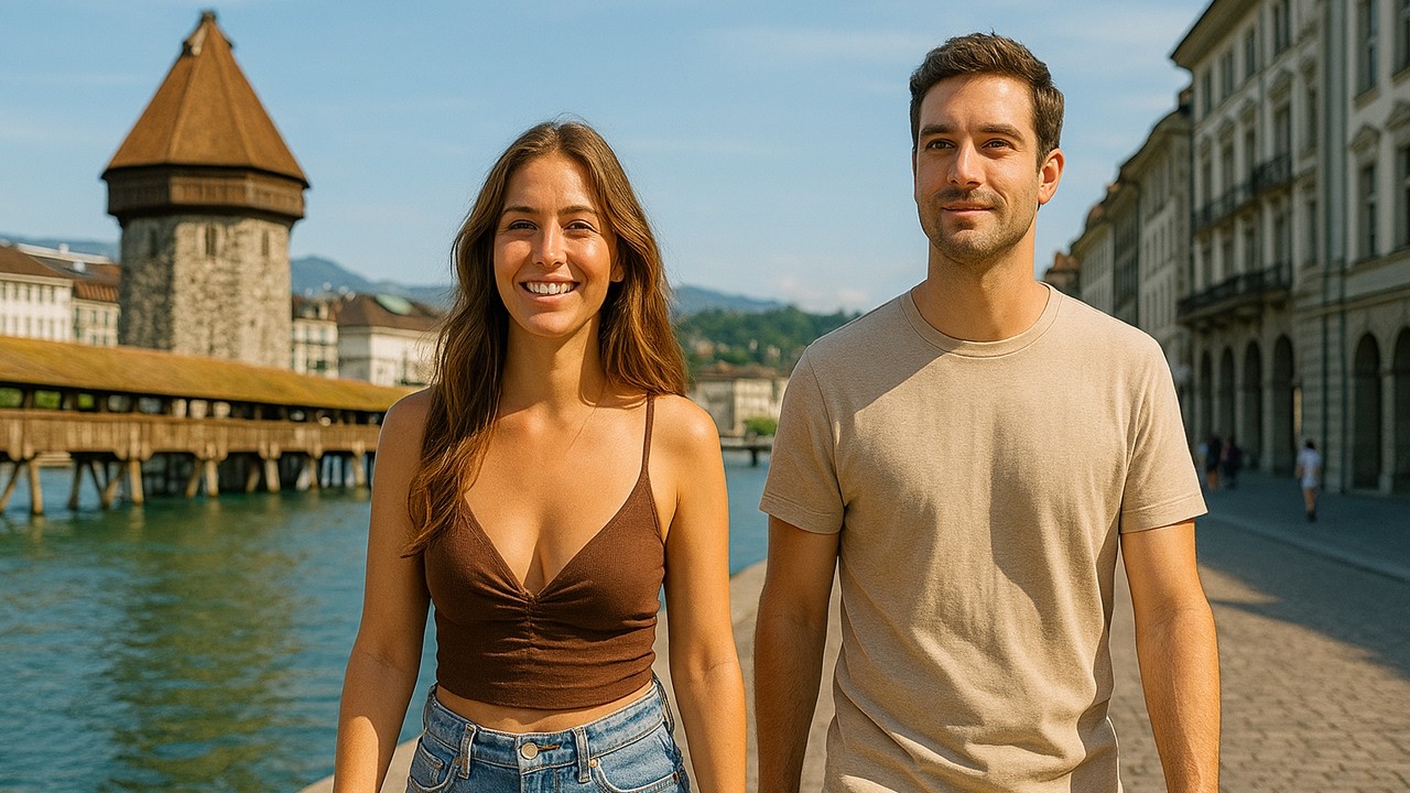 Lucerne Summer Walk June 2025 ☀️ Swiss 4K Walking Tour 🇨🇭 Switzerland