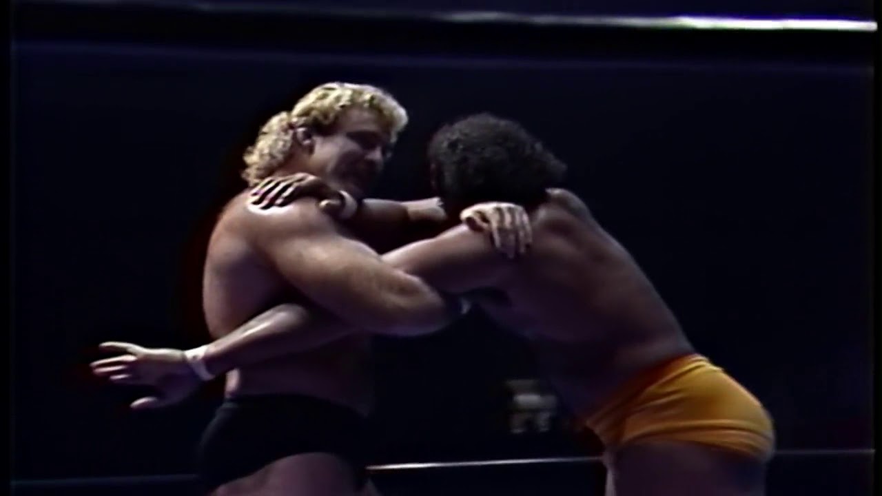 Magnum TA vs Hacksaw Butch Reed with Ernie Ladd (NORTH AMERICAN TITLE BOUT)