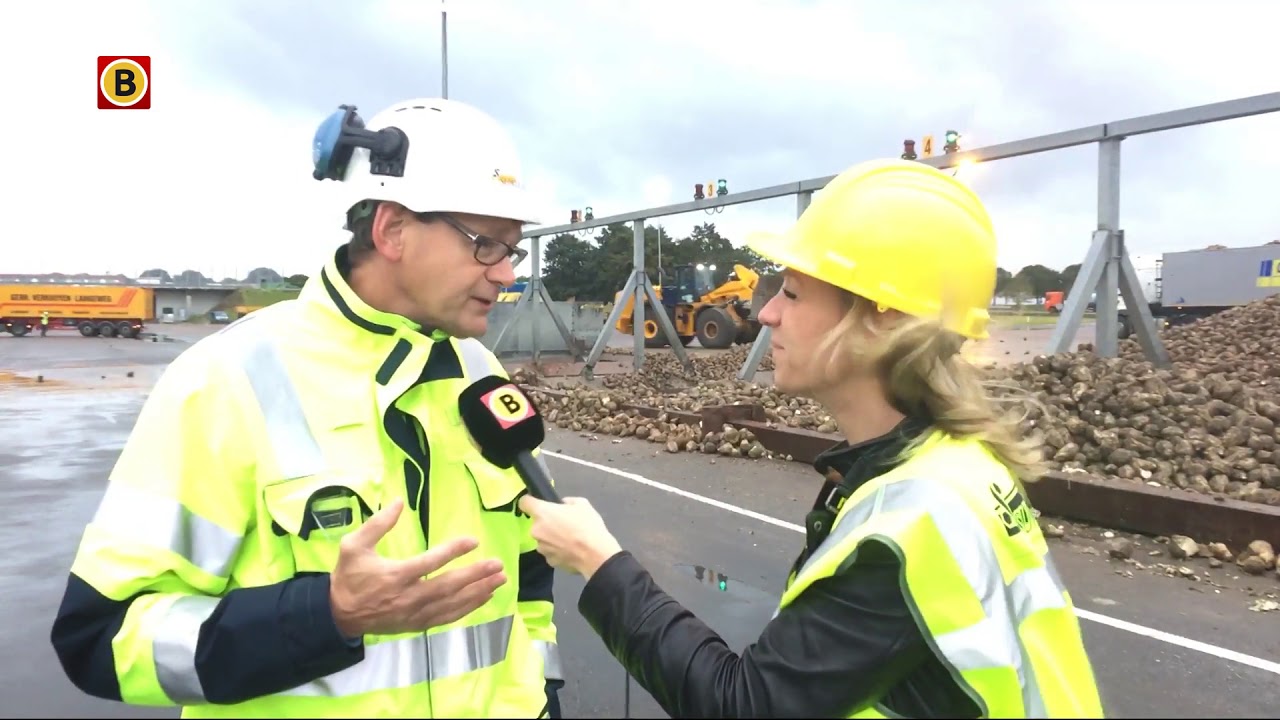 De bieten moeten van het land, topdrukte op de weg bij Dinteloord
