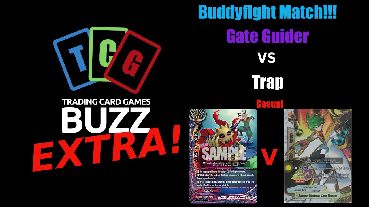 Buddyfight Match!!! Gate Guider (Darkness Dragon World) VS Trap (Dungeon World)