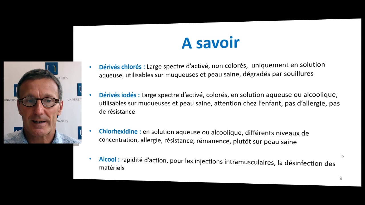 Capsule 5 Bon usage des antiseptiques Didier Lepelletier Université de Nantes
