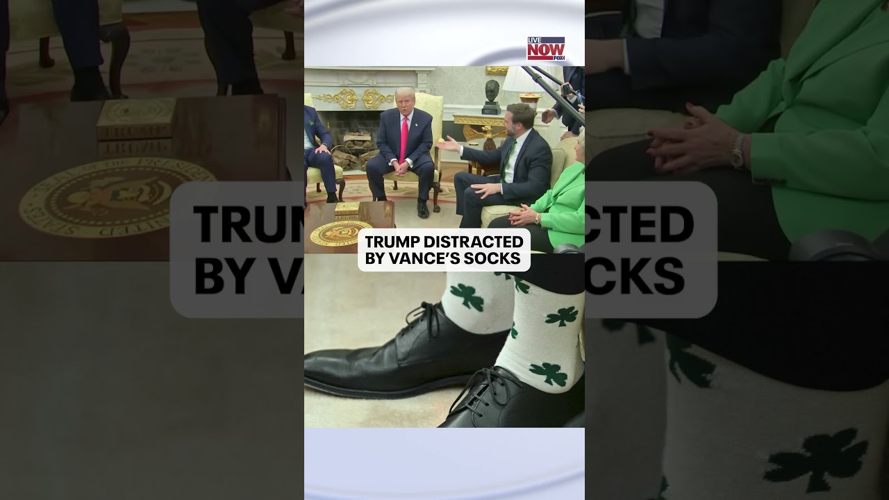 Trump distracted by JD Vance&rsquo;s Irish socks