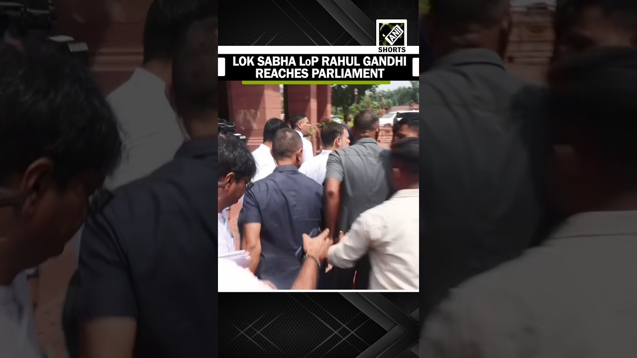 Lok Sabha LoP Rahul Gandhi reaches Parliament on last day of Monsoon Session