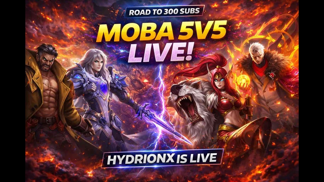 Aaj Hyper Mode 😈 Clutch Ya Crash | MOBA 5V5 LIVE | HYDRIONX