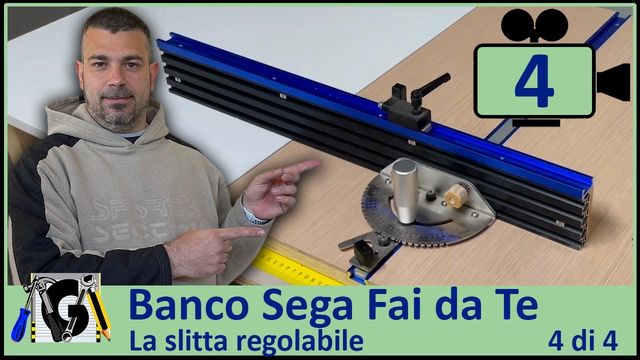 Come costruire un Banco Sega circolare Fai da Te - Battuta con Guida Goniometrica 4 di 4