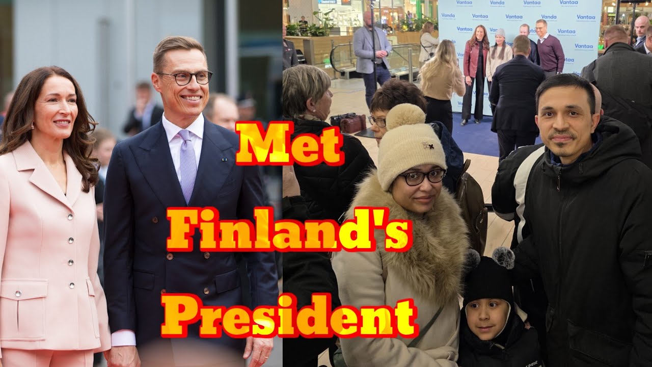 Met Finland's President. ফিনল্যান্ডের President কে সামনে থেকে দেখলাম। চমৎকার অনুভূতি। বিশ্বাস হচ্ছি