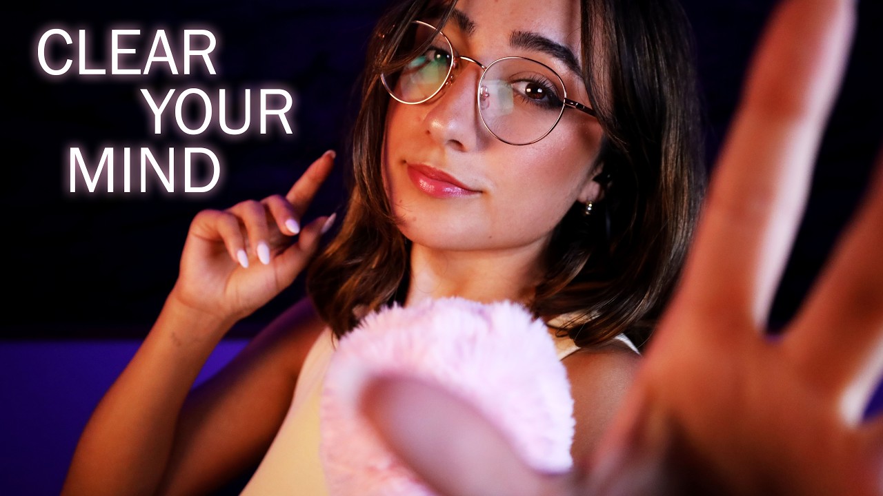 ASMR | Energy Reset & Deep Stress Relief 😴 (Guided Breathing, Soft Whispers, Mic Brushing, Plucking)