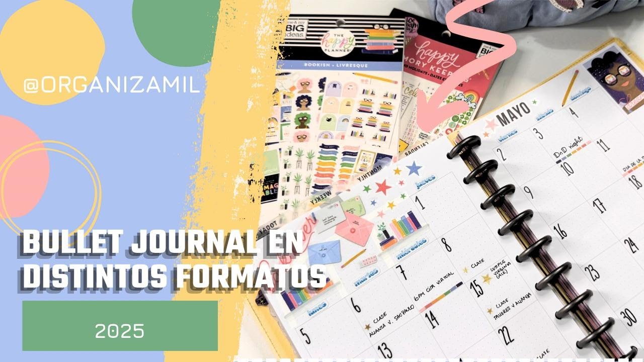 Bullet Journal en distintos formatos - Organizando Mayo