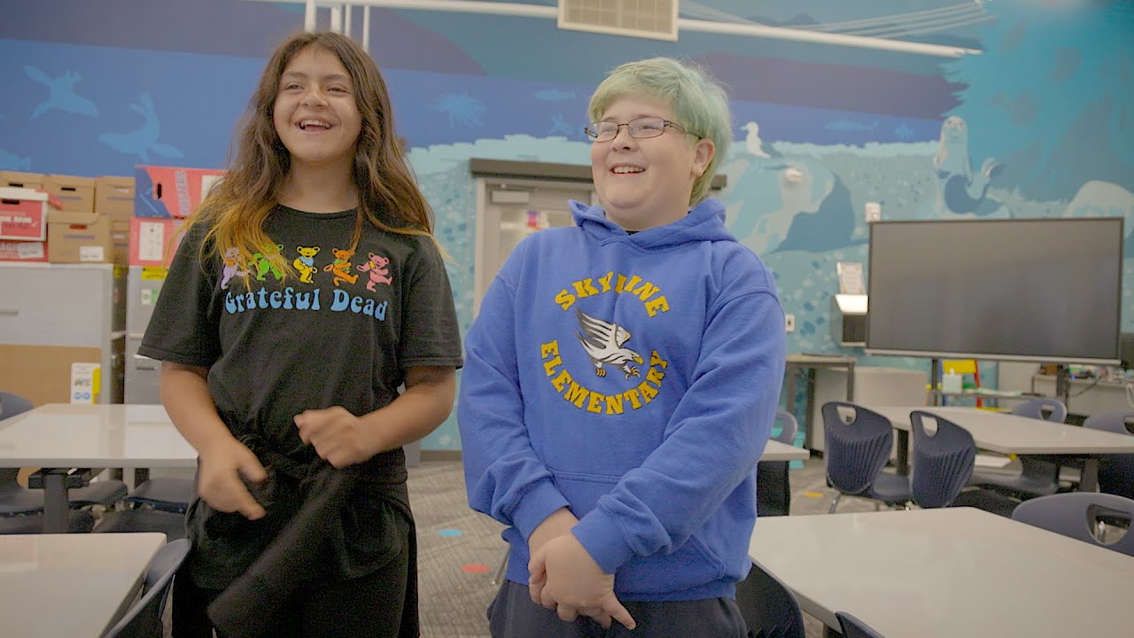 Tour the new Skyline Elementary with Kayleigh and Clive