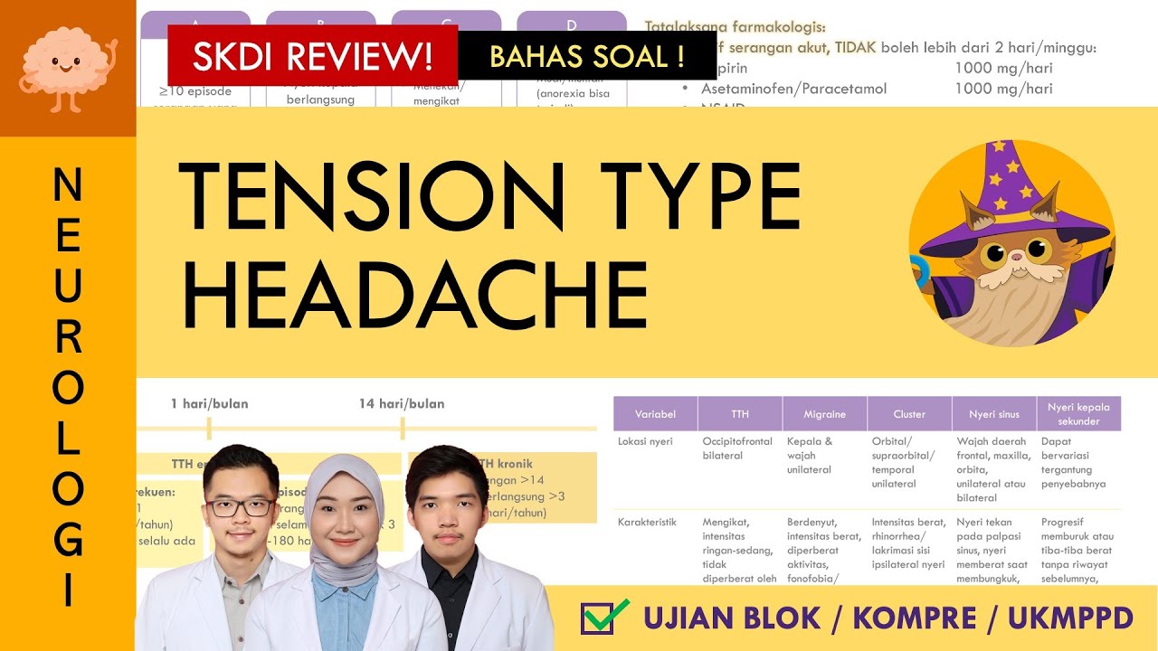[UKMPPD - SKDI REVIEW] Tension Type Headache (TTH) - Wajib BENAR Jawab Soal ini | Sistem Saraf #31