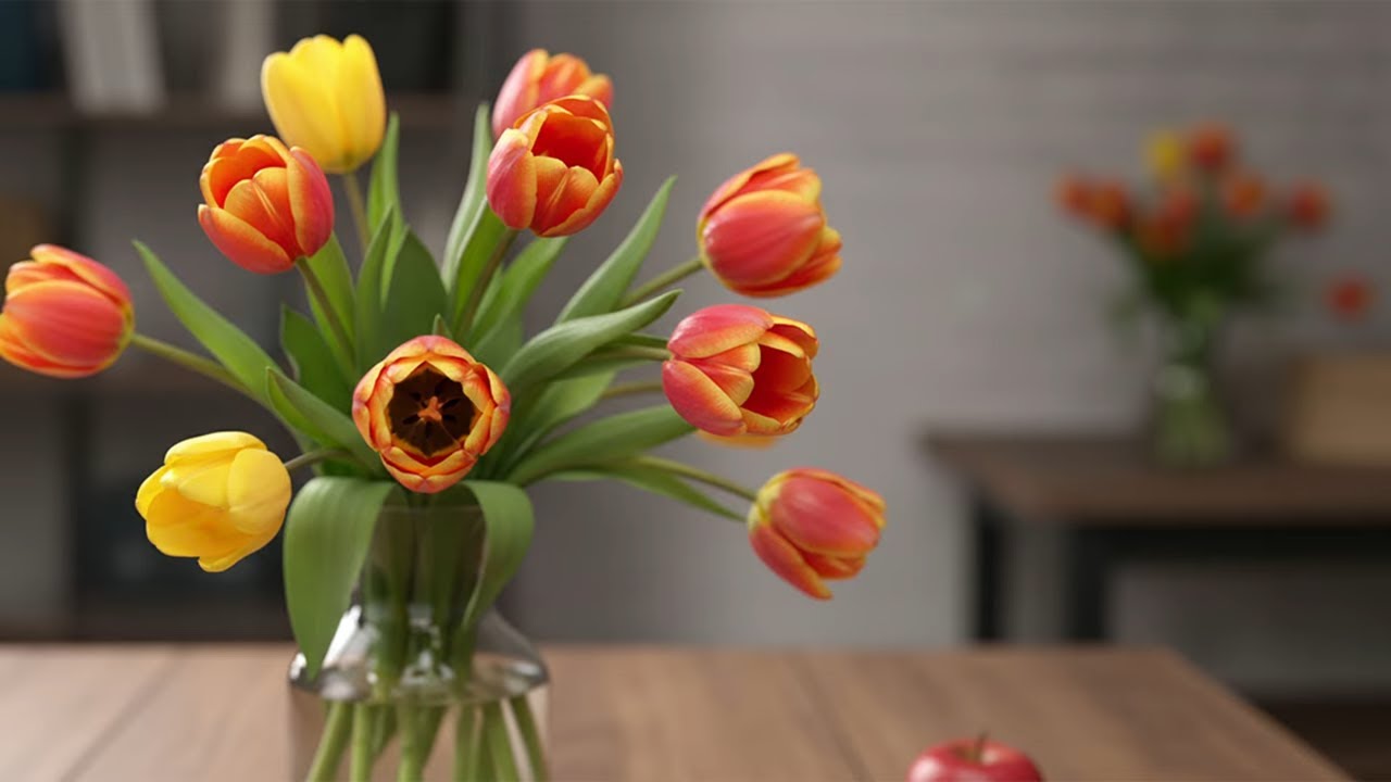 Modern Tulips - Interior House Scene