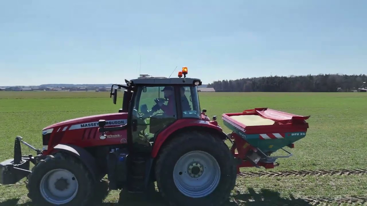 Nawozy 2025 - 2 dawka w pszenicy ! MASSEY FERGUSON 7615 ! SULKY DPX 24 [Agro_Seba17]