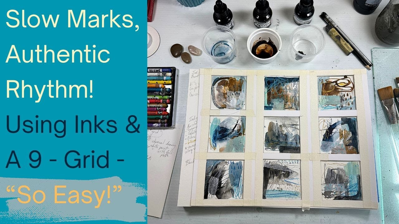 Intuitive Mark-Making with Ink (9-Grid) | Art Journaling for Beginners