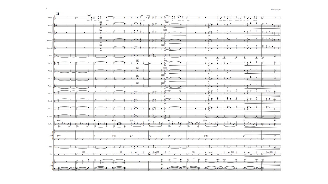 Mr Bojangles (Male vocal with Big Band)