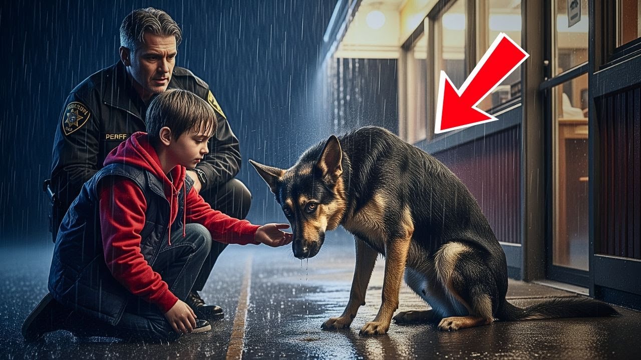 Everyone Ignored a Stray German Shepherd—Until an Officer and His Son Stopped and Changed Everything