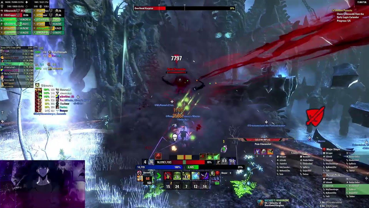 Unlucky Ossein Cage push D11