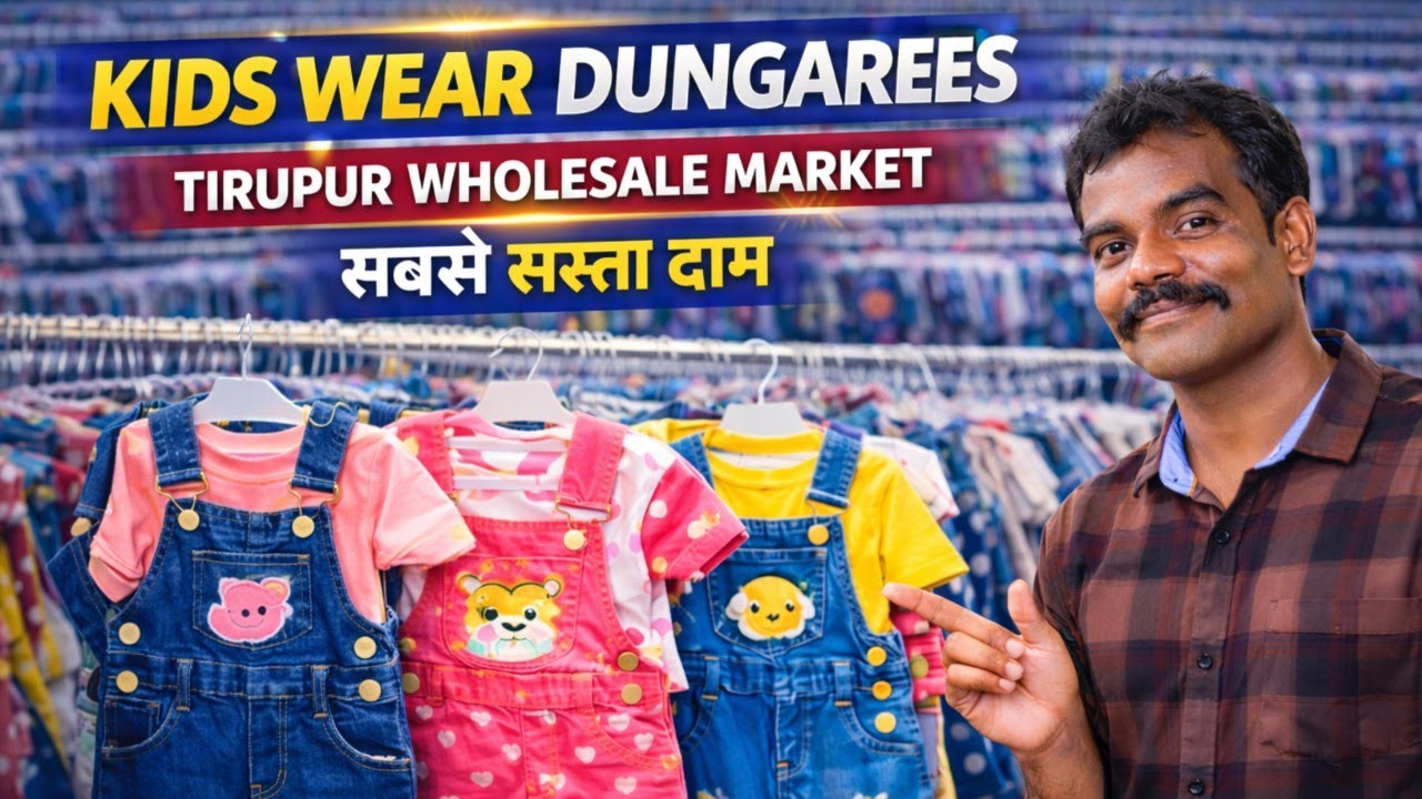 Kids Wear Dungaree Wholesale |Tirupur Wholesale Market |Export Quality Kids Clothing at Lowest Price